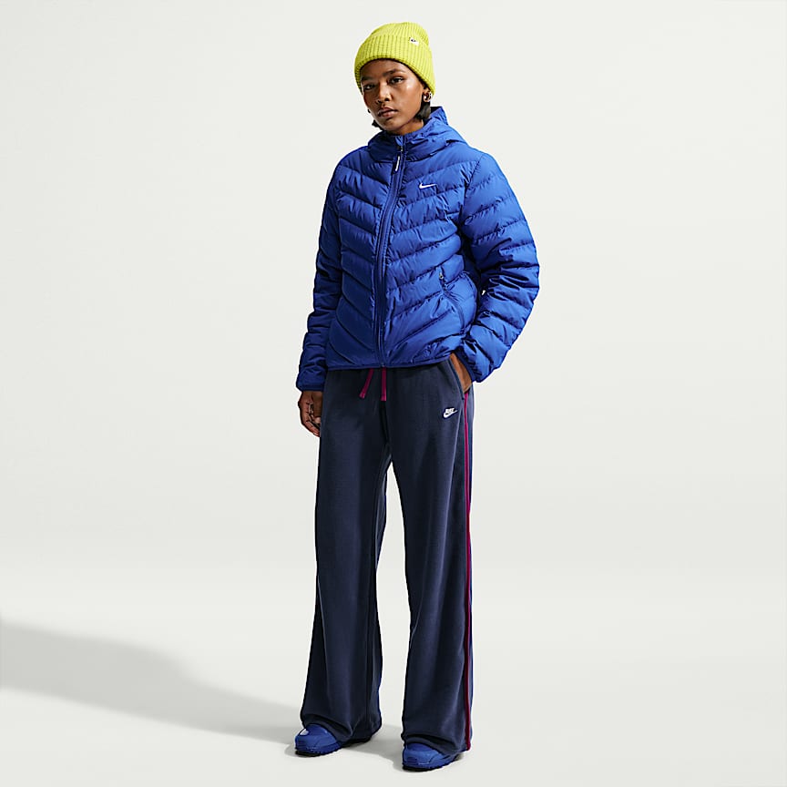 Nike Studio Fleece Medium Weight Plush Women's Mid-Rise Wide-Leg